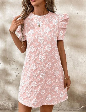 Rochie scurta SHEIN, roz