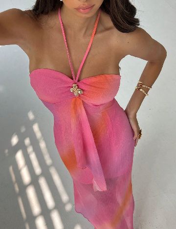 Rochie lunga SHEIN, roz
