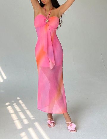 Rochie lunga SHEIN, roz