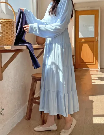 Rochie medie Dazy, albastru