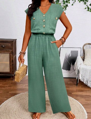 Salopeta SHEIN CURVE, verde