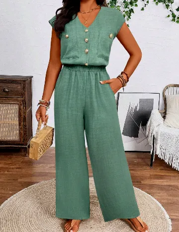 Salopeta SHEIN CURVE, verde