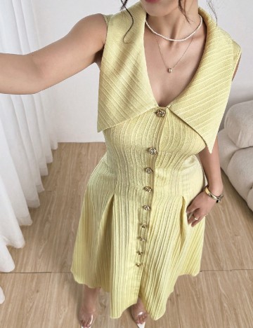 Rochie medie SHEIN, galbeng
