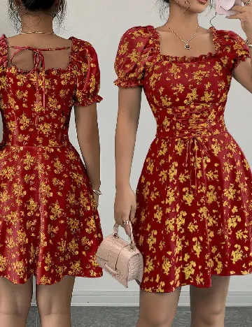 Rochie scurta SHEIN, rosu