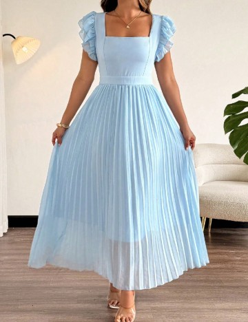 Rochie lunga SHEIN CURVE, albastru