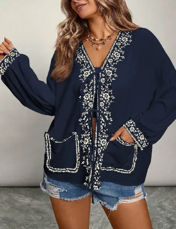 Bluza SHEIN CURVE, bleumarin