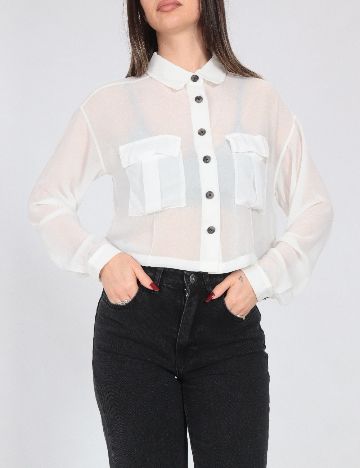 Camasa Bershka, alb