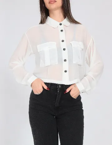 Camasa Bershka, alb