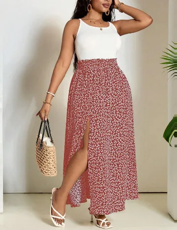 Fusta SHEIN CURVE, roz