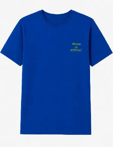Tricou Oversize Pull&Bear, albastru
