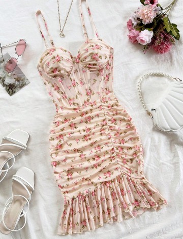 Rochie scurta SHEIN, floral