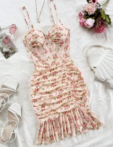 Rochie scurta SHEIN, floral