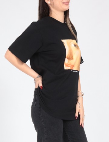 Tricou Oversize Pull&Bear, negru