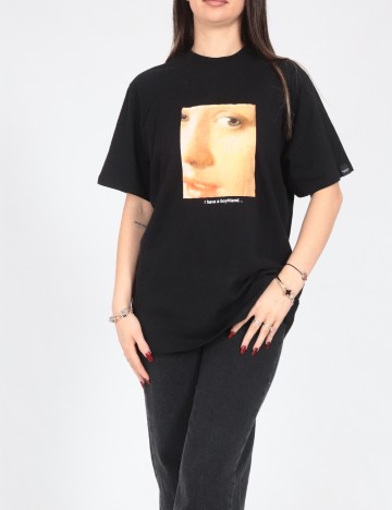 Tricou Oversize Pull&Bear, negru