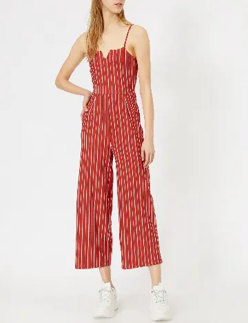 Salopeta Bershka, caramiziu