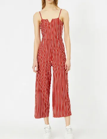 Salopeta Bershka, caramiziu