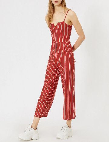 Salopeta Bershka, caramiziu