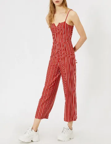Salopeta Bershka, caramiziu
