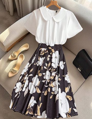 Rochie scurta SHEIN CURVE, mix culori