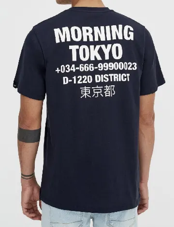 Tricou Pull&Bear, bleumarin