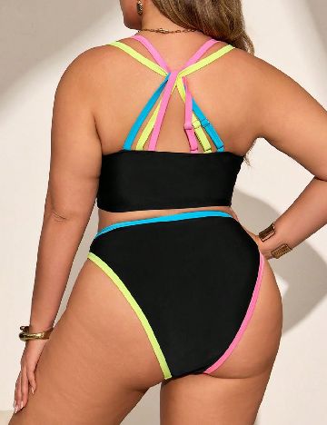 Costum de baie SHEIN CURVE, negru