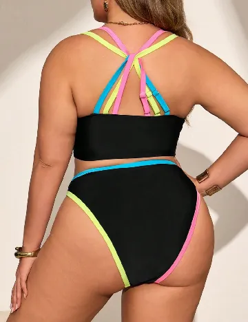 Costum de baie SHEIN CURVE, negru