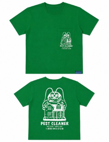 Tricou Oversize Pull&Bear, verde