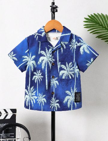 Camasa Shein Kids, albastru