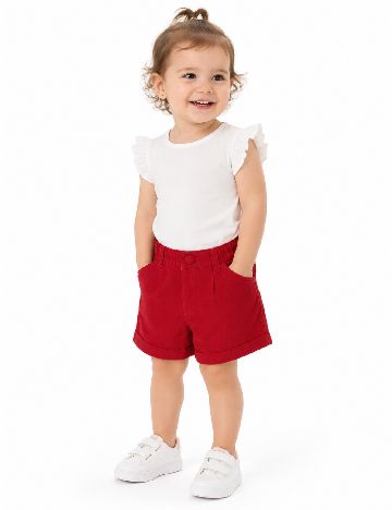 Pantaloni scurti Zara, rosu