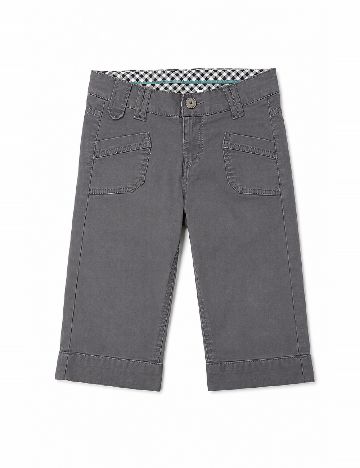 Pantaloni trei sferturi Zara, gri