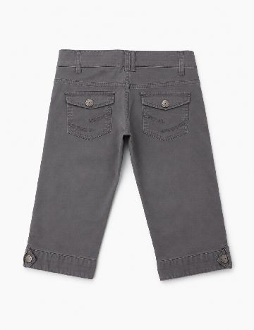 Pantaloni trei sferturi Zara, gri