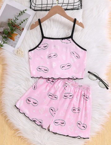 Pijama Shein Kids, roz