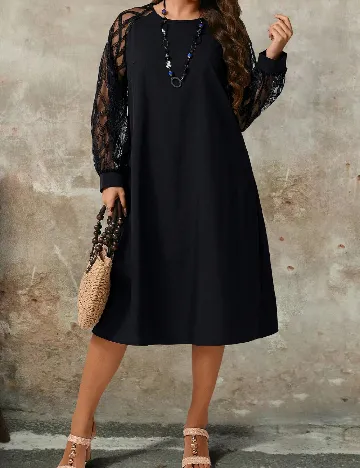 Rochie medie SHEIN CURVE, negru
