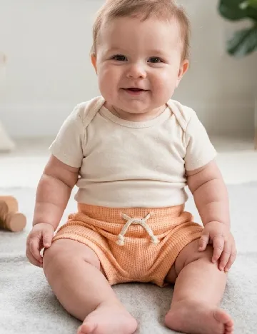 Pantaloni scurti Zara, piersica