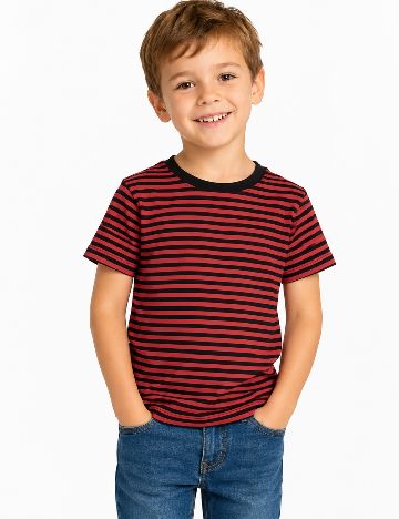 Tricou Zara, rosu/gri