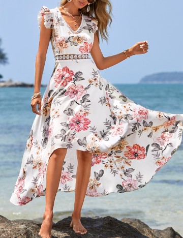Rochie medie SHEIN, floral print