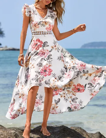 Rochie medie SHEIN, floral print