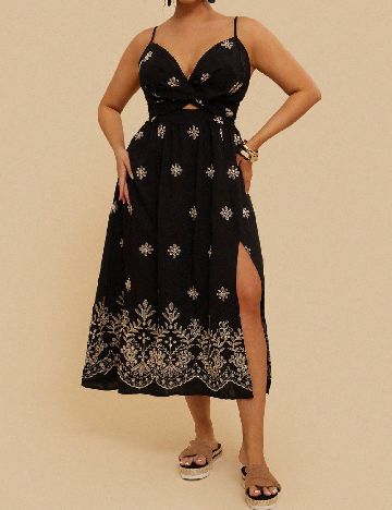Rochie medie SHEIN CURVE, negru