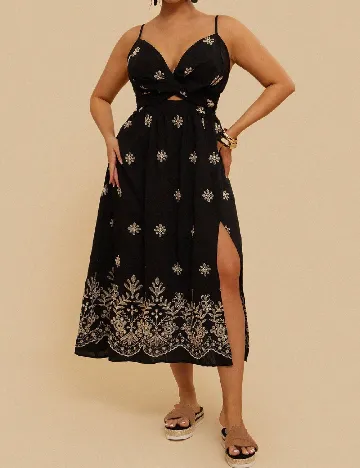 Rochie medie SHEIN CURVE, negru