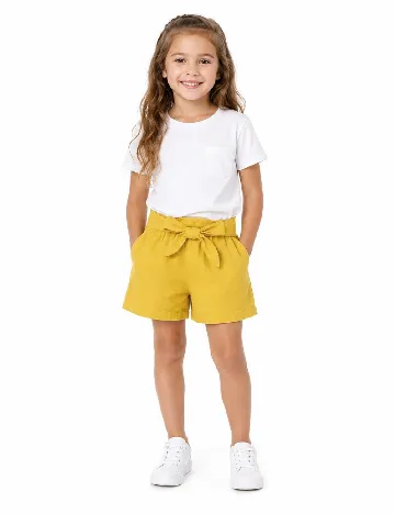 Pantaloni scurti Zara, galben
