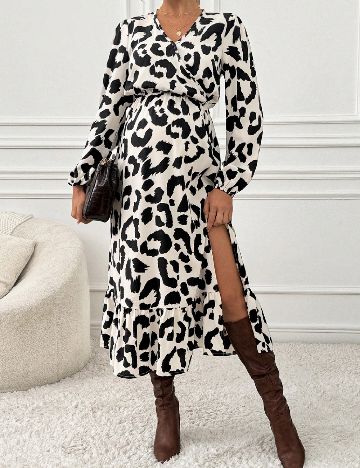 Rochie medie SHEIN, animal print