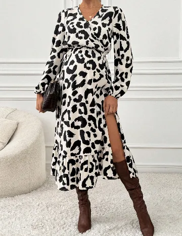 Rochie medie SHEIN, animal print