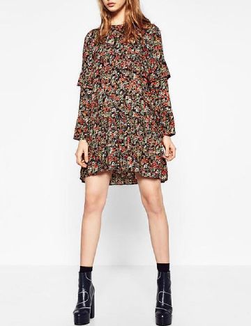 Rochie scurta Zara, floral print