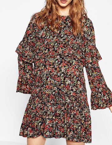 Rochie scurta Zara, floral print