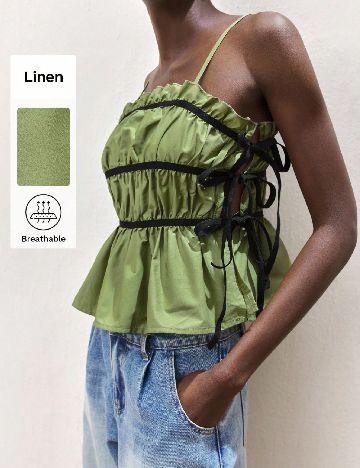 Top SHEIN, verde