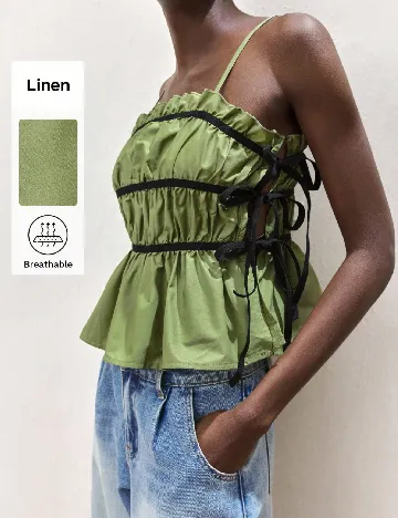 Top SHEIN, verde