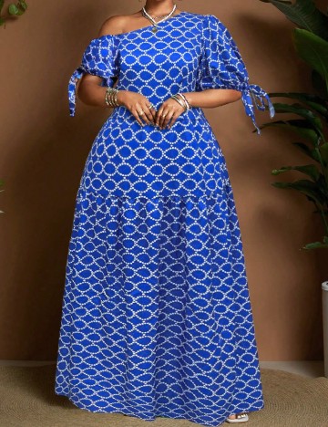 Rochie lunga SHEIN CURVE, albastru