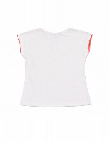 Tricou Zara, alb/rosu