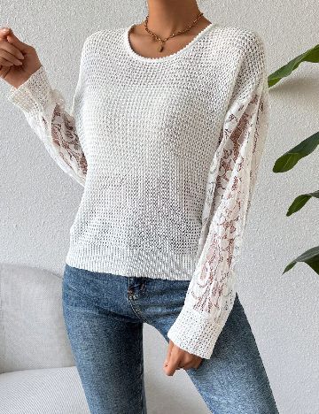 Bluza SHEIN, ecru