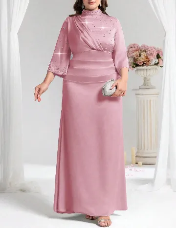Rochie lunga SHEIN CURVE, roz